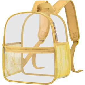 Oraben Clear Backpack for Stadium Events, Stadium Approved 12 x 6 x 11, Small Clear Backpack for Concerts School Works, Fast Security Check, Waterproof PVC, Adjustable Straps, Women Men