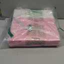 13 x 13 Inch Fine Linen Storage Bins with HandlesFabric Cube BoxsBasket Organizers for Shelves for Home, Closet Drawers (White/Pink-4 Pack)