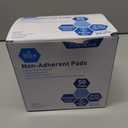 MED PRIDE Sterile Nonstick Pads for Wound Care, Absorbent Non-Adherent, Painless Removal, Individually Wrapped (3x8 Inch (Pack of 50))