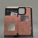 Vinich for iPhone 16 Pro Max Wallet Case with Card Holder, RFID Blocking Credit Slots Kickstand Shockproof Phone Cover Fit for iPhone 16 Pro Max 6.9" Rose Pink