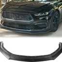 Matte Black Front Bumper Lip Compatible with Ford Mustang EcoBoost GT 2024 2025 2026, Chin Splitter Diffuser Protector