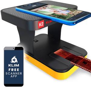 KLIM K2 Mobile Film Scanner 35mm - Positive & Negative Conversion - Photo Scanner - Essential 35mm Film Developing Kit for Home Use