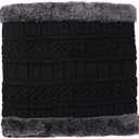 Hgvcfcv Winter Men's Women's Thick Beanie Knitted Hat Winter Hat Beanie Women's Wool Scarf Hat