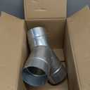 4" Duct Splitter for Exhaust Fan Dryer Vent Hose 3 Way Duct Hose Connector, Y Shaped Duct Connector Split Ventilation Intake Outlet (4" Y Shape)