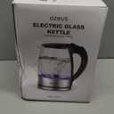 AZEUS Fast Boil Electric Water Kettle, 1.8L Large Capacity with Auto Shut-Off and Boil-Dry Protection, BPA-Free Borosilicate Glass &Stainless Steel (1.9 Quarts)