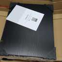 Night Stand Bedside Charger Bedroom - Nightstand with Charging Station & LED Light Strip, Night Stand with Storage Shelf & 2 Fabric Drawers, Morden End Table with U-S-B Ports & AC Outlets, Black 11.4"D x 15.6"W x 24.4"H