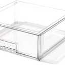 BINO | Stackable Storage Drawers, X-Large - Clear | THE CRATE COLLECTION | Storage Bins With Drawers | Bathroom Organizers | Under Sink Organizer | Vanity Cabinet Home Organization