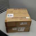 HOMECOOKIN 8-Quart Programmable Slow Cooker with Timer Keep Warm - Small Kitchen Appliance for Family Dinners - Serves 6+ People (Red Shell + White Ceramic Liner)