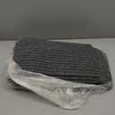 Ottomanson Non-Slip Rubberback Solid 8" x 30" Indoor/Outdoor Stair Treads for Stairs, Garage, Patio, Pack of 7, Gray 