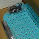 Dog Bath Tub, Portable Dog Washing Bathing Station, Elevated Foldable Dog Bath for Shower and Grooming, 3 Adjustable Height Pet Tub for Small and Medium Size Dogs, Indoor and Outdoor (Blue)
