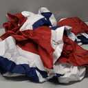 3x6 FT American Bunting Flags Outdoor, 4th of July Pleated Large Fan Flags, USA Patriotic Banner Decorations for Outside Porch, Fence, Yard Garden, Red White and Blue Decor (3)