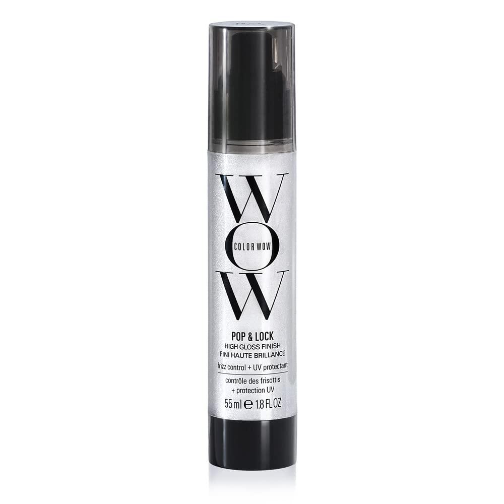 COLOR WOW Pop + Lock High Gloss Finish Frizz Control Serum | Prevent Color Fade, Seal Split Ends, and Add Gloss | Get Silky, Shiny Hair!