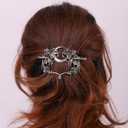 HAQUIL Crescent Moon Bat Hairpin Metal Bat Wings Hair Barrettes Vintage Gothic Hair Clip for Women