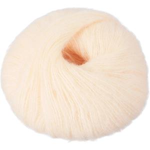 PATIKIL Mohair Yarn, Soft Yarn Faux Mohair Fuzzy Fur Fine Fluffy Yarns Thin for Crocheting Knitting Sweater Scarf Hat Crafts Blanket Rug, Light Beige