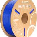 ELEGOO Rapid PETG Filament 1.75mm Blue 1KG, High Speed 30-600mm/s 3D Printer Filament Dimensional Accuracy +/- 0.02 mm, 1kg Cardboard Spool(2.2lbs) Fits for Most FDM 3D Printers