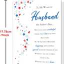 4 x Father's Day Cards for Husband, Fathers Day Card Gifts for Husband from Wife, Father's Day Card Gifts for Hubby, Fathers Day Decorations