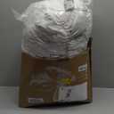 Goose Down Fiber Comforter Queen Size  All Season Naturally Breathable Down Comforters, Luxury Hotel Collection Duvet Insert with 8 Corner Tabs, Cotton Fabric & Baffle Box (White,50oz Fill) (Queen(90"x90"))