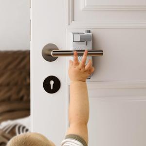 YEYA Child Safety Door Handle Lock,2 Pack Grey