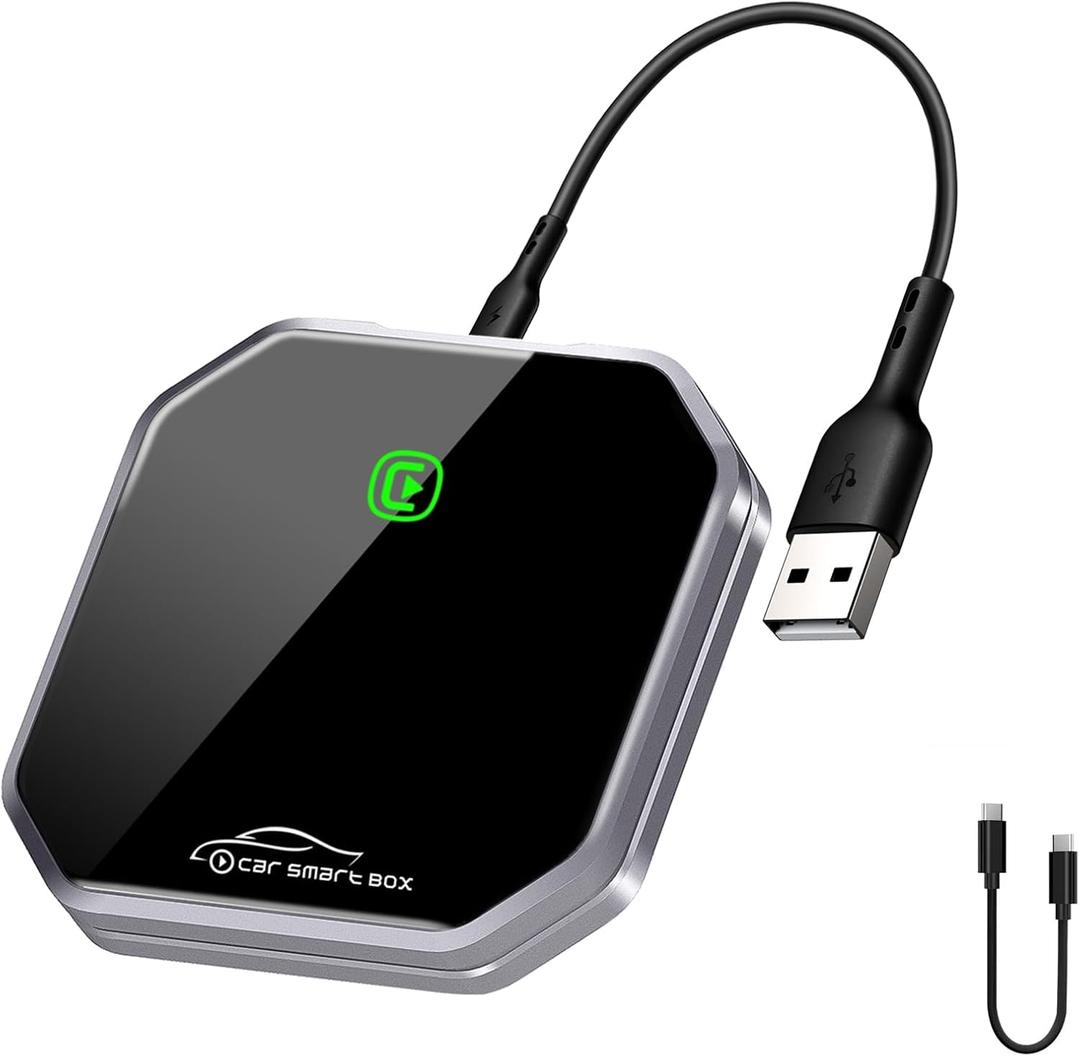 Suitable for Converting Factory Car Wired CarPlay to Wireless CarPlay,Wireless CarPlay Adapter,Plug and Play,No Installation Required, Suitable for Cars 2016+,Suitable for Apple iPhone iOS 10 or Above