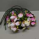 9 Pack Magnolia Artificial Flowers Branches (Not Included Vase), Elegant Half Bloom Faux Fake Magnolias Stems Floral Arrangement Home Decor for Vase Home Decor