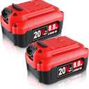 8.0Ah 2Pack Lithium Compatible with Craftsman 20V Cordless Power Tools Replacement for Craftsman 20V Battery
