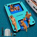 CALOBANA Inflatable Floating Dock with Dog Boat Ramp and Mesh | Water Hammock, Pet Friendly, 10FTx6FT/12FTx6FT/12FTx8FT, Fits 4-7/6-9/8-10 People, Easy Inflate, Carry Bag, Connect Rope, 10ft6ft6in