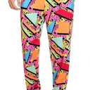 80s 90s Retro Sweatpants for Men & Women Vintage Workout Pants Track Pants Sports Costumes Outfits for Jogging Running Gym (Small, red 80s) (S)