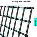 (4 Packs) Plant Protectors from Animals, 14.8" Lx14.8 Wx15.7 H Heavy-Duty Large Wire Plant Cages, Keep Rabbits Out for Vegetables, Shrubs & New Plants