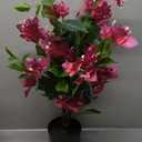 26.3 Large Fake Plants Artificial Flowers Magenta Bougainvillea Artificial Trees Indoor Pots, Faux Plants Perfect for Home Decor, Living Room, Bedroom, Dining Room Table Decor (# Magenta Large)