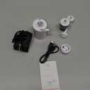 FLEXTAILGEAR Tiny Pump Portable Air Pump, Ultra-Mini with 1300mAh Battery USB Rechargeable to Inflate Deflate for Pool Floats, Air Bed / Mattress, Swimming Ring, Vacuum Storage Bags (White)