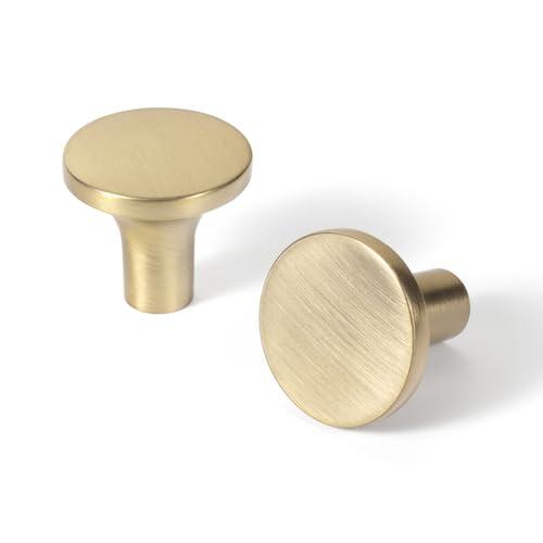 Goo-Ki 6 Pack Champagne Bronze Kitchen Cabinet Knobs  Minimalist Round Design for Cabinets and Dressers 1-1/8 Inches Diameter - Amazon.com