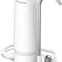 Waterdrop CTF-05 Water Filter for Sink Faucet, Countertop Water Filter System and Filter Life Reminder, Reduces Heavy Metals, Bad Odor, and 99% Chlorine, 4000 Gallons, 1 Filter