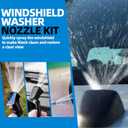 2 x MITZONE Universal Windshield Washer Nozzle Kit Replace 47137, The screw-on style nozzles (Universal Windshield Washer Nozzle)