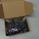 Gejoy Disco Costume Set Afro Wig Sunglasses Necklace Punk Gold Chain for Men 70s80s Hippie Cosplay Accessories(Black)