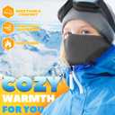 Winter Neck Warmer for Men & Women, Fleece Neck Gaiter Face Scarf, Hunting essentials Nose Warmer, Outdoor Gear Mask (Grey)