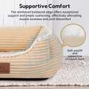 Zerbuger Rectangle Cat Dog Bed for Large Medium Small Pets Indoor Outdoor Machine Washable Sleeping Sofa Non-Slip Bottom Soft Puppy Bed Durable Orthopedic Calming Pet Cuddler (Medium, Coffee)
