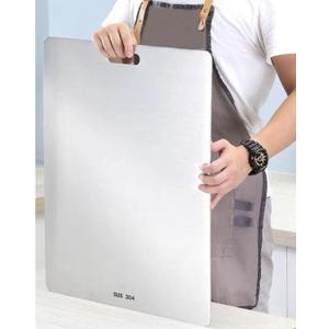 (Extra Large,23.6"Lx 19.3"W) 304 Stainless Steel Chopping Board, Cutting Board for Meat Vegetable Fruit Fish Cheese, Easy To Clean