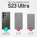 for Galaxy S23 Ultra Case with Sliding Camera Lens Cover, HD Screen Protector,360 Rotating Kickstand,AYMECL Military-Grade Shockproof Protective Cover for Samsung Galaxy S23 Ultra,Mint+Pink
