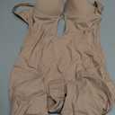 Decorus Backless Plunge Shapewear Bodysuits - Women Low Back Body Shaper Full Body Tummy Control Built in Bra With Plunge (S)