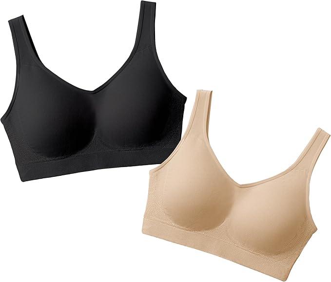 SHAPERMINT Wireless Bras for Women No Underwire – Small to Plus Size Bralettes with Support and Natural Lift, Size: XX-Large