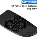 Driver Left Side Lower Mirror Glass Replacement, for 2010-2020 Dodge Ram 1500 2500 3500 4500 5500, Towing Mirrors Convex Glass with Rear Mounting Bracket, 68067731AA