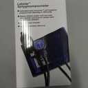 Labtron Manual Blood Pressure Monitor  Adult Size, Blue BP Cuff with Aneroid Gauge and Carry Case