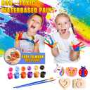 2 x YOFUN Paint Your Own Wooden Magnet - Wood Painting Craft Kit and Art Set for Kids, Art and Craft Supplies Party Favors for Boys Girls Age 4 5 6 7 8, Easter Crafts & Basket Stuffers (Large)
