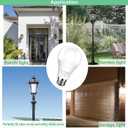 4-Pack Dusk to Dawn Light Bulbs Outdoor 75 Watt Equivalent, Automatic On/Off Sensor LED Bulb, 10W Daylight 5000K,1100 Lumen, A19 E26 Bulbs Photocell for Wall lamp Porch Garage Yard Light(Non-dimmable)