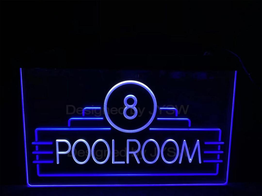 Bar Neon Light Sign Billiards Pool Room Led Lamp Neon Like Signs For Wall Decor