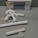 Bathroom Sink Drain Kit,for Most 1-1/4 Bathroom & Kitchen Sink Drain Repair,1-1/4 P Trap or S Trap Sink Plumbing Kit,Sink Pipe Replacement Parts