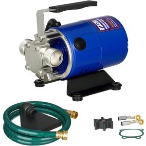 Water Transfer Pump 115V 1/10HP 330 GPH Portable Electric Utility Pump with 6ft Hose Suction Kit Drain Pools Waterbed Rain Barrel Aquarium Hot Tub
