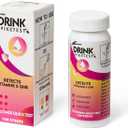 Spike Drink Test Strips Detector for Beverage Safety, 100 Count, 10-Second Detection, Tests for GHB and Ketamine in Beverage, Water, Wine, Cocktail, Beer, Juice etc;