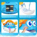 Bath Toys,Light Up Baby Bath Toys Bath Bubble Machine with Colourful RGB Light Great Birthday for Toddler Boys and Girls Tub Toy for Kids Ages 1-3 4-8