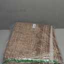 GarveeHome Washable Rugs 5x7 Rug for Living Room, Scalloped 5 x 7 Rug Solid Coffee Modern Minimalism Low-Pile Carpet for Bedroom Dining Nursery Non Slip Mat with Rubber Back